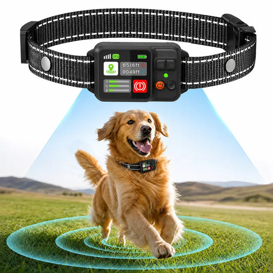 GPS Wireless Dog Fence System – Rechargeable Training Collar with Adjustable Boundary