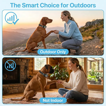 GPS Wireless Dog Fence System – Rechargeable Training Collar with Adjustable Boundary