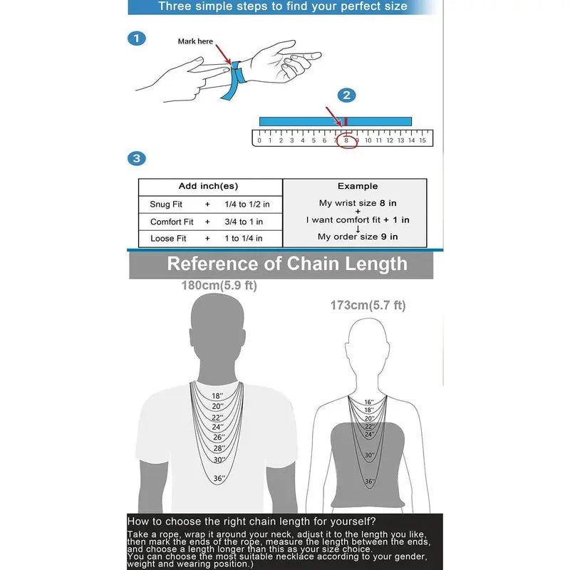 14K Gold-Plated Cuban Link Necklace & Bracelet Set – Anti-Tarnish, 6–14mm